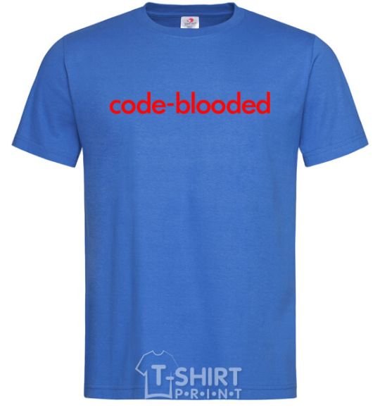 Men's T-Shirt Code blooded royal-blue фото