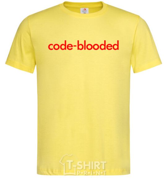 Men's T-Shirt Code blooded cornsilk фото