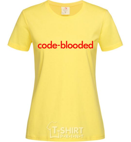 Women's T-shirt Code blooded cornsilk фото