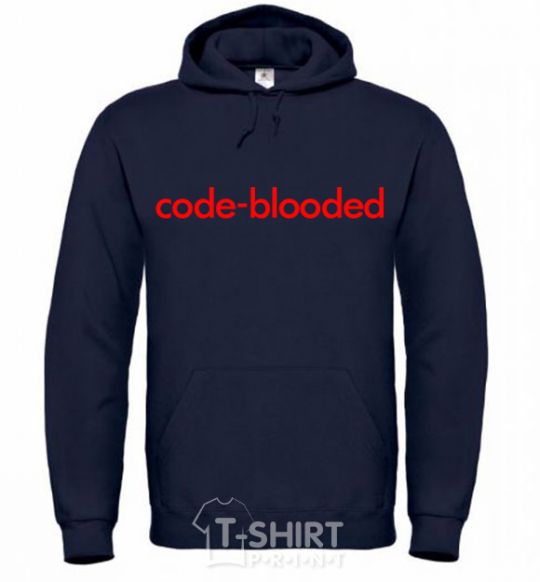 Men`s hoodie Code blooded navy-blue фото