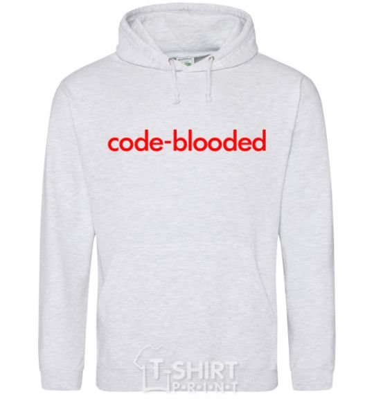 Men`s hoodie Code blooded sport-grey фото