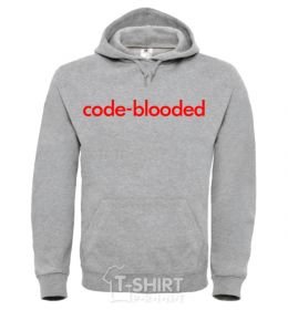 Men`s hoodie Code blooded sport-grey фото
