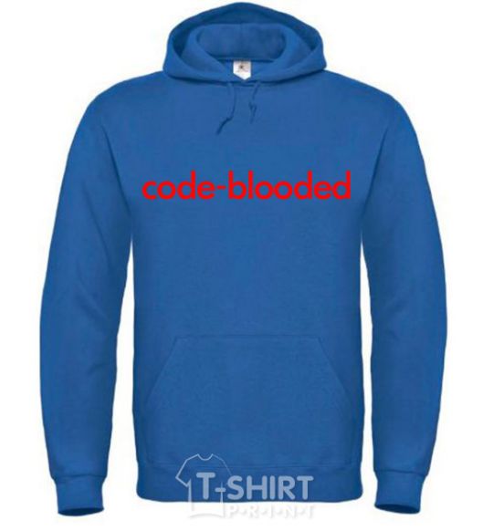 Men`s hoodie Code blooded royal фото