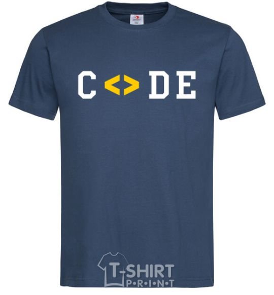 Men's T-Shirt Code word navy-blue фото