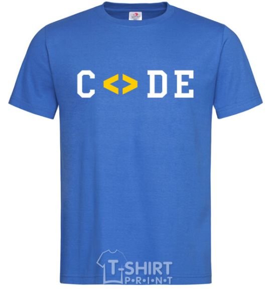 Men's T-Shirt Code word royal-blue фото