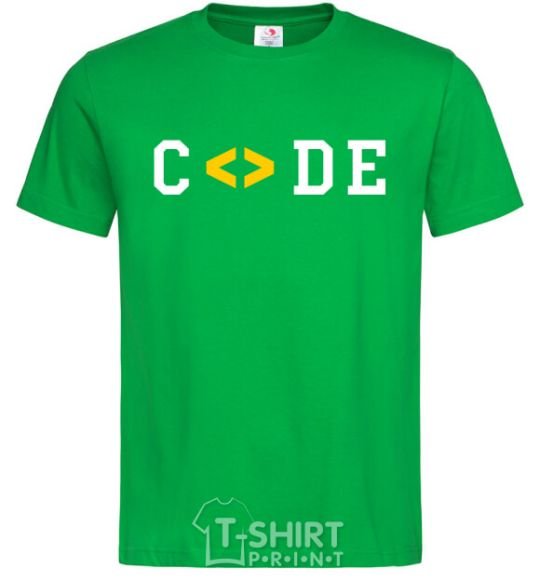 Men's T-Shirt Code word kelly-green фото