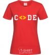 Women's T-shirt Code word red фото