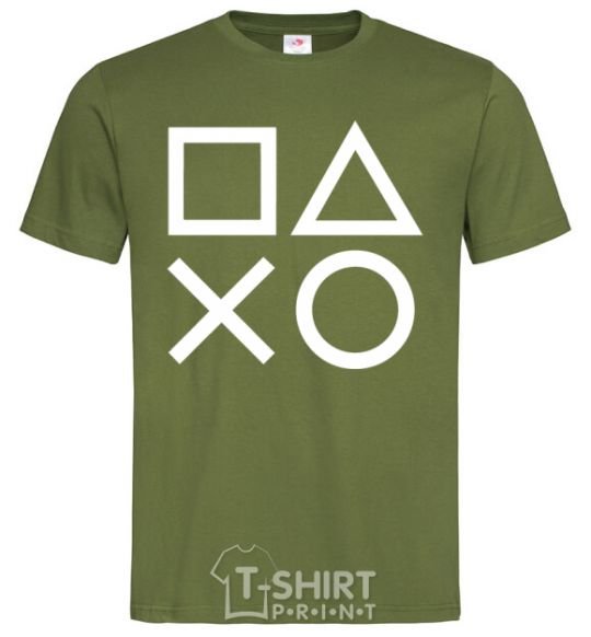 Men's T-Shirt Play station millennial-khaki фото