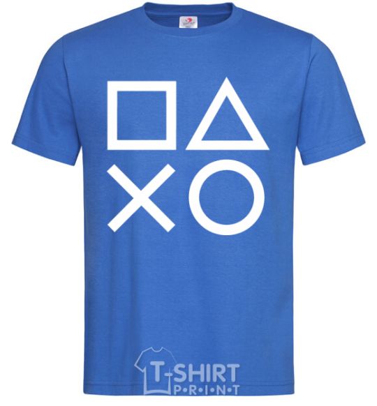 Men's T-Shirt Play station royal-blue фото