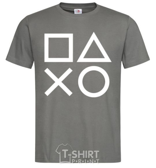 Men's T-Shirt Play station dark-grey фото