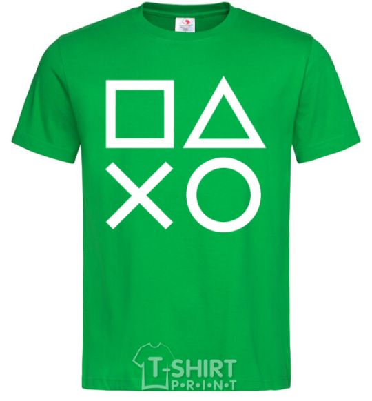 Men's T-Shirt Play station kelly-green фото