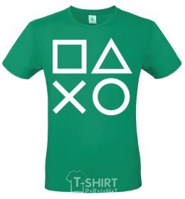 Men's T-Shirt Play station kelly-green фото