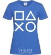 Women's T-shirt Play station royal-blue фото