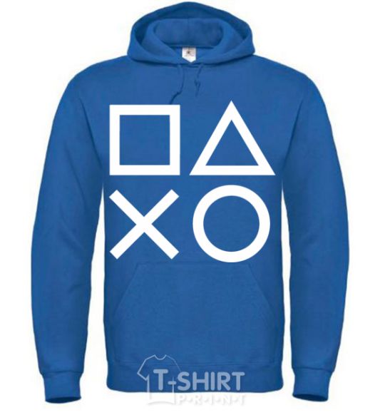 Men`s hoodie Play station royal фото