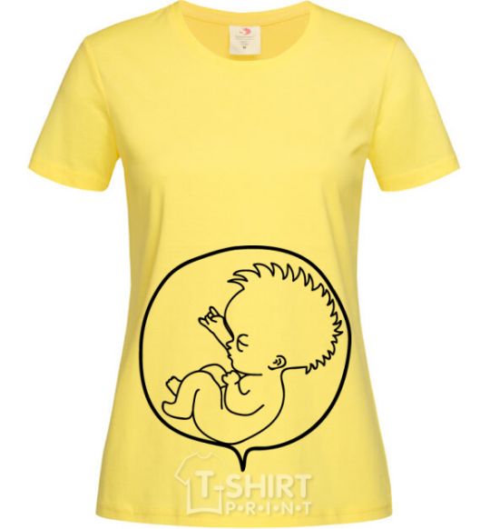 Women's T-shirt Rock baby cornsilk фото