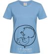 Women's T-shirt Rock baby sky-blue фото