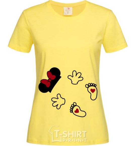 Women's T-shirt Minnie baby cornsilk фото