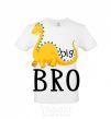 Men's T-Shirt Dinosaur big bro White фото