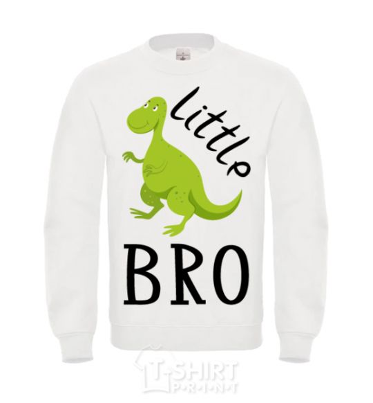 Свитшот Dinosaur little bro Белый фото