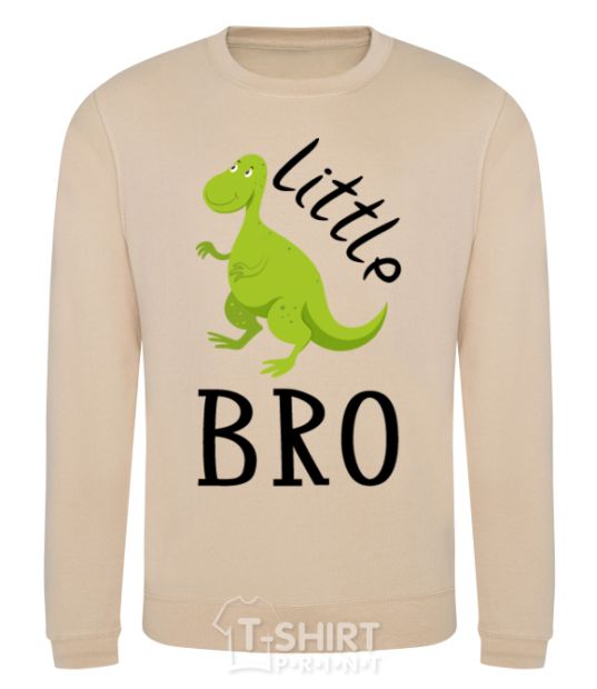 Sweatshirt Dinosaur little bro sand фото