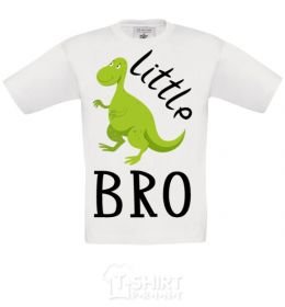 Kids T-shirt Dinosaur little bro White фото