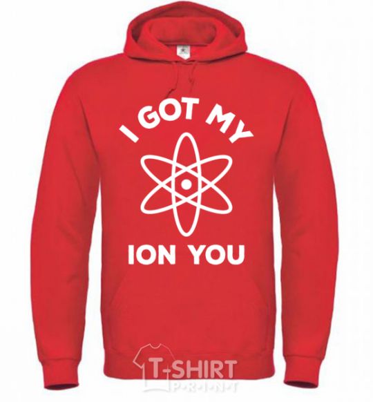 Men`s hoodie I got my ion you bright-red фото