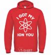 Men`s hoodie I got my ion you bright-red фото