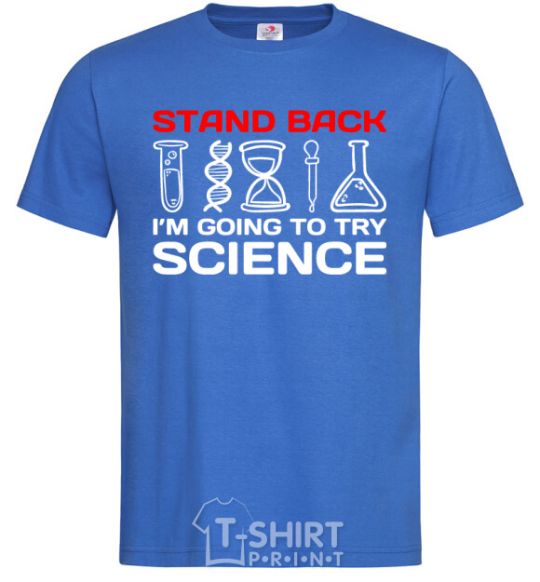 Men's T-Shirt Stand back royal-blue фото