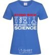 Women's T-shirt Stand back royal-blue фото