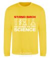 Sweatshirt Stand back yellow фото