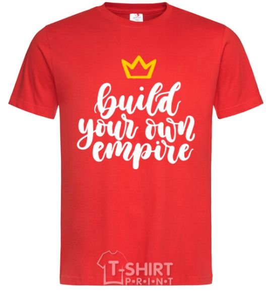 Men's T-Shirt Build your own empire red фото