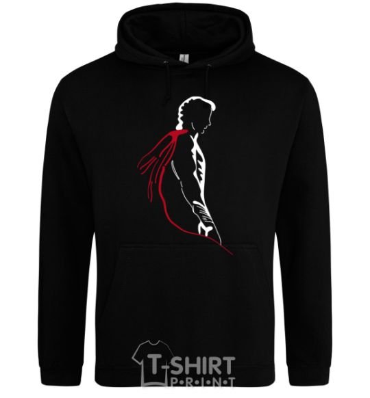 Men`s hoodie Superman shadow black фото