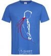 Men's T-Shirt Superman shadow royal-blue фото