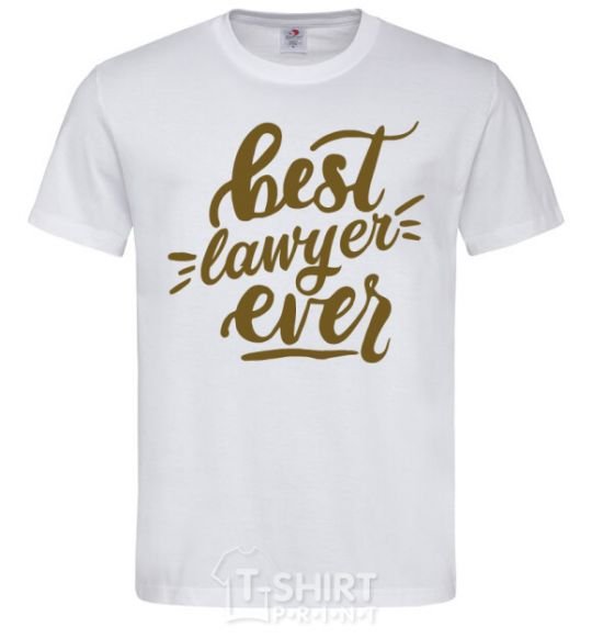 Men's T-Shirt Best lawyer ever White фото