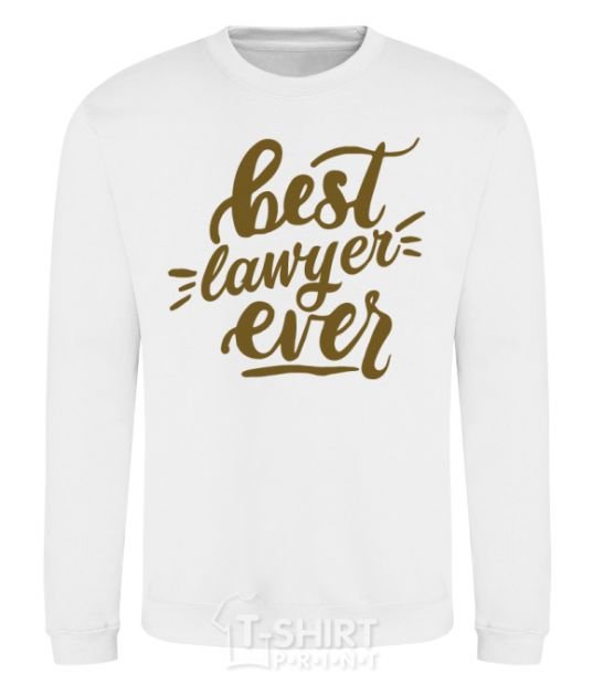 Sweatshirt Best lawyer ever White фото