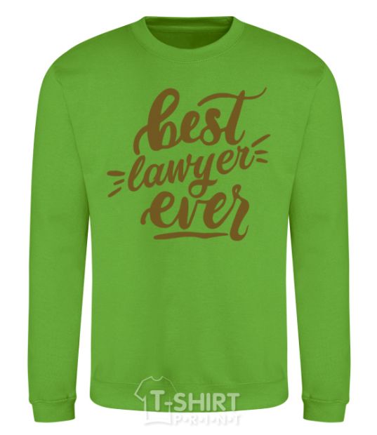 Sweatshirt Best lawyer ever orchid-green фото