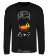 Sweatshirt Low charge needs coffee black фото