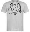 Men's T-Shirt Doctor's costume grey фото