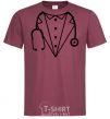 Men's T-Shirt Doctor's costume burgundy фото