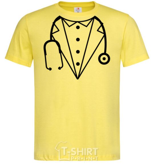 Men's T-Shirt Doctor's costume cornsilk фото