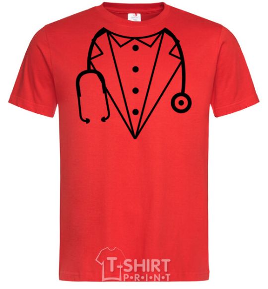 Men's T-Shirt Doctor's costume red фото