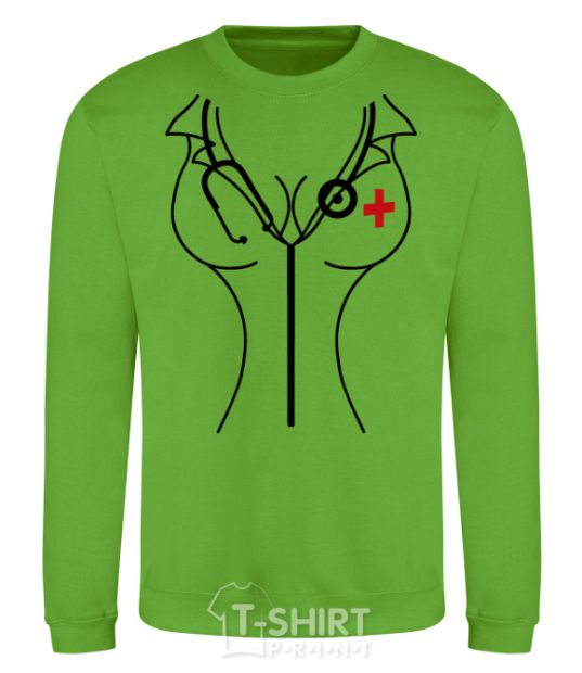 Sweatshirt Nurse orchid-green фото