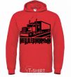 Men`s hoodie Unstoppable bright-red фото