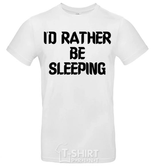 Men's T-Shirt I'd rather be sleeping White фото