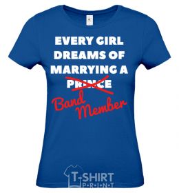 Women's T-shirt Band mamber royal-blue фото