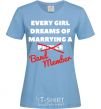 Женская футболка Band mamber Голубой фото