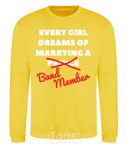 Sweatshirt Band mamber yellow фото