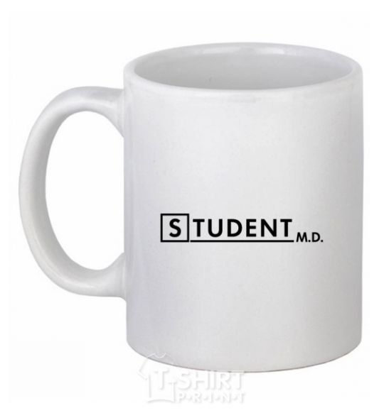 Ceramic mug Student MD White фото