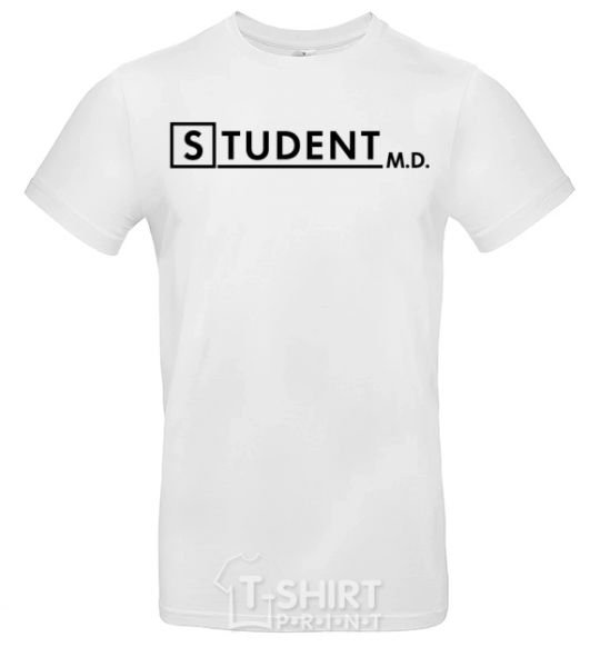 Men's T-Shirt Student MD White фото