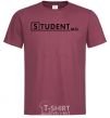 Men's T-Shirt Student MD burgundy фото